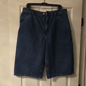 Zara Dark Blue Denim Shorts